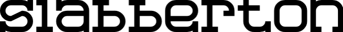 Slabber Font Preview