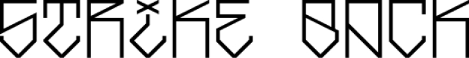 Strike Back Font Preview