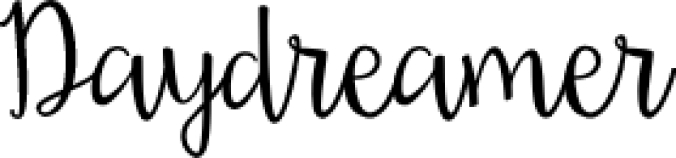 Daydreamer Font Preview
