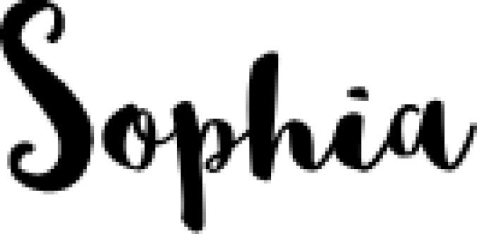 Sophia Font Preview