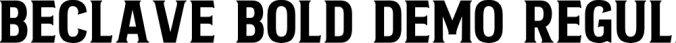 Beclave Bold Font Preview