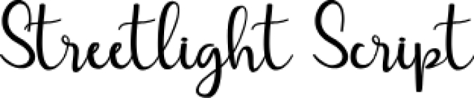 Streetligh Font Preview