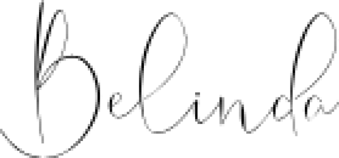 Belinda Font Preview