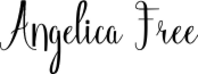 Angelica Free Font Preview