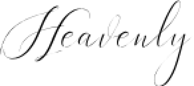 Heavenly Font Preview