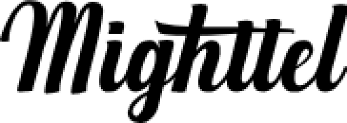 Mighttel Font Preview