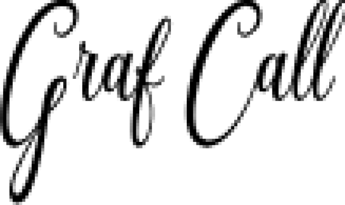 Graf Call free Font Preview