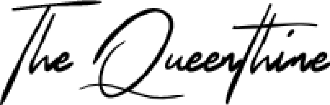 The Queenthine Font Preview