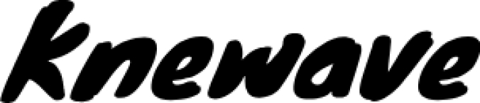 Knewave Font Preview