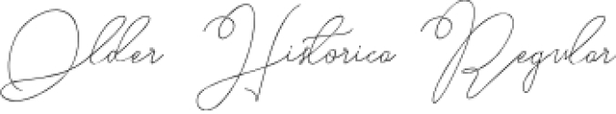 Older Historica Font Preview