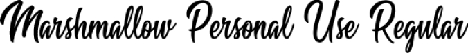Marshmallow Font Preview