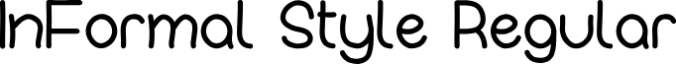 InFormal Style Font Preview