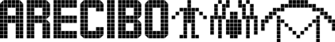 ARECIBO MESSAGE Font Preview