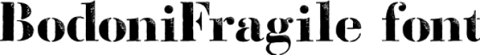 Bodoni Fragile Font Preview