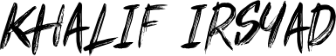 Khalif Irsyad Font Preview