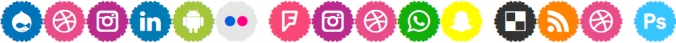 Social Icons Pro 2019 Font Preview
