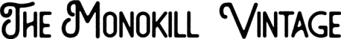 The Monokill Font Preview