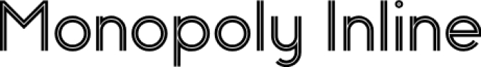 Monopoly Inline Font Preview