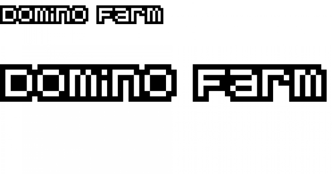 Domino Farm Font Preview