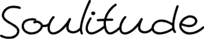 Soulitude Font Preview