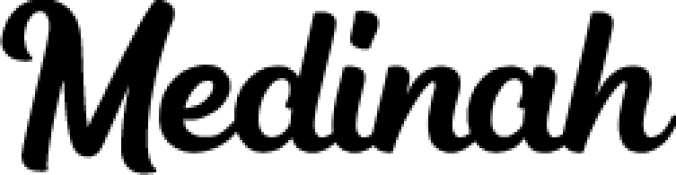 Medinah Font Preview