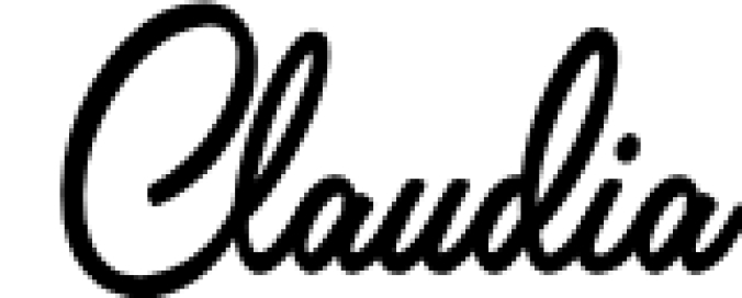 Claudia Font Preview