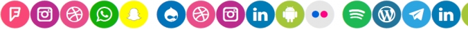 Icons Social Media 8 Font Preview