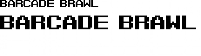 Barcade Brawl Font Preview