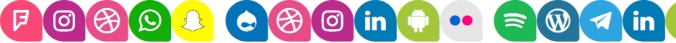Icons Social Media 13 Font Preview