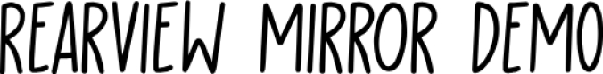 Rearview Mirror DEMO Font Preview