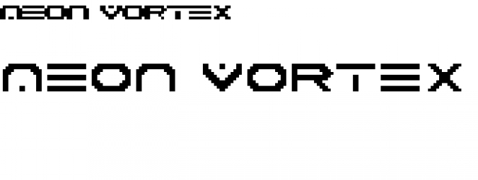 Neon Vortex Font Preview
