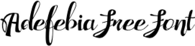 Adefebia Free Font Preview