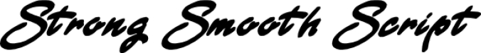 Strong Smooth Scrip Font Preview