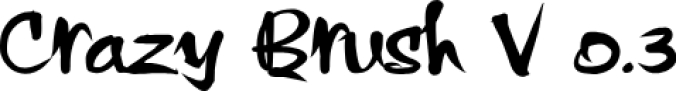 Crazy Brush Font Preview