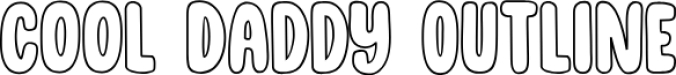 DK Cool Daddy Outline Font Preview
