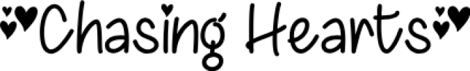 Chasing Hearts Font Preview