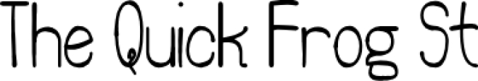 The Quick Frog S Font Preview