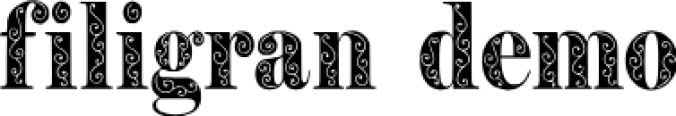 Filigra Font Preview