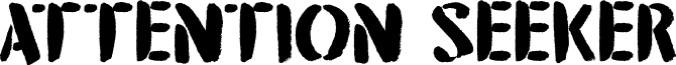 DK Attention Seeker Font Preview