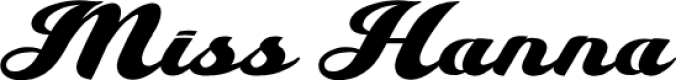 Miss Hanna Font Preview