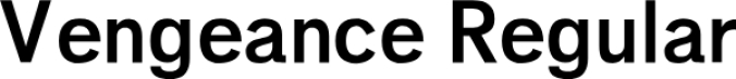 Vengeance Font Preview