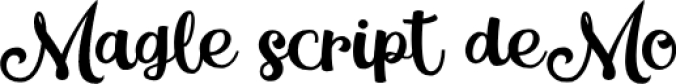 Magle Scrip Font Preview