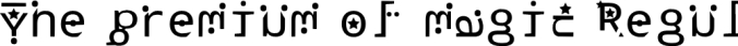 The premium of magic Font Preview