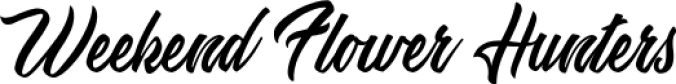 Weekend Flower Hunters Font Preview