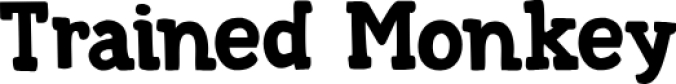 DK Trained Monkey Font Preview