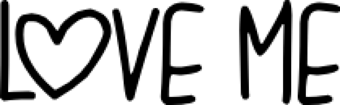 Love Me Font Preview