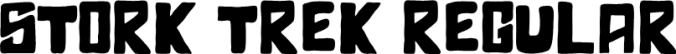 Stork Trek Font Preview