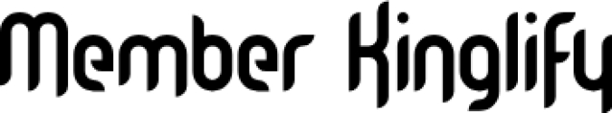 Member Kinglify Font Preview