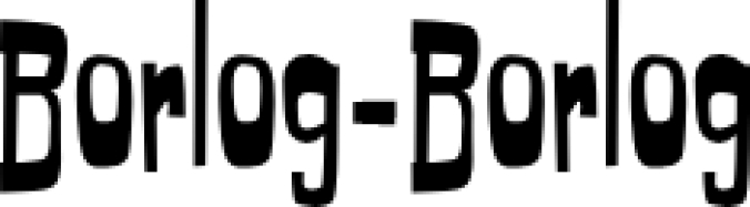 Borlog-Borlog Font Preview