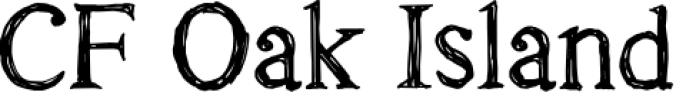 CF Oak Island PERSONEL Font Preview